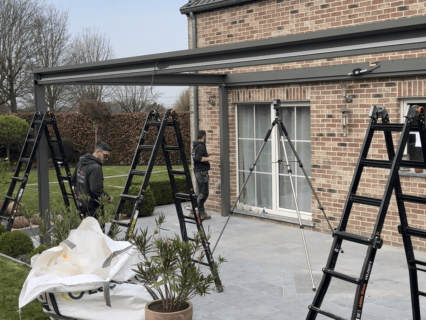 Installation pergola bioclimatique matterne brustor