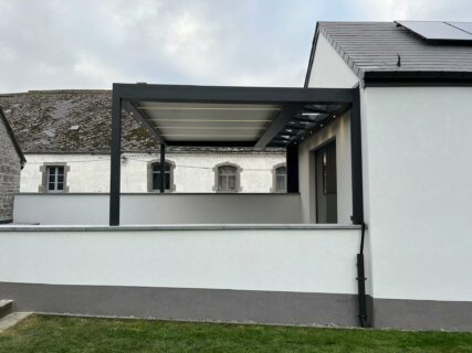 Extension de maison, pergola b720, pergola gris anthracite