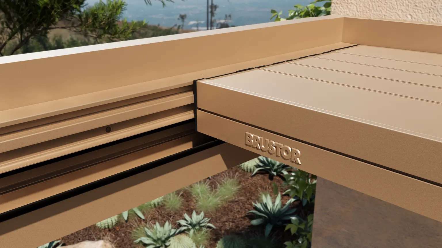 pergola à toit en toile brustor