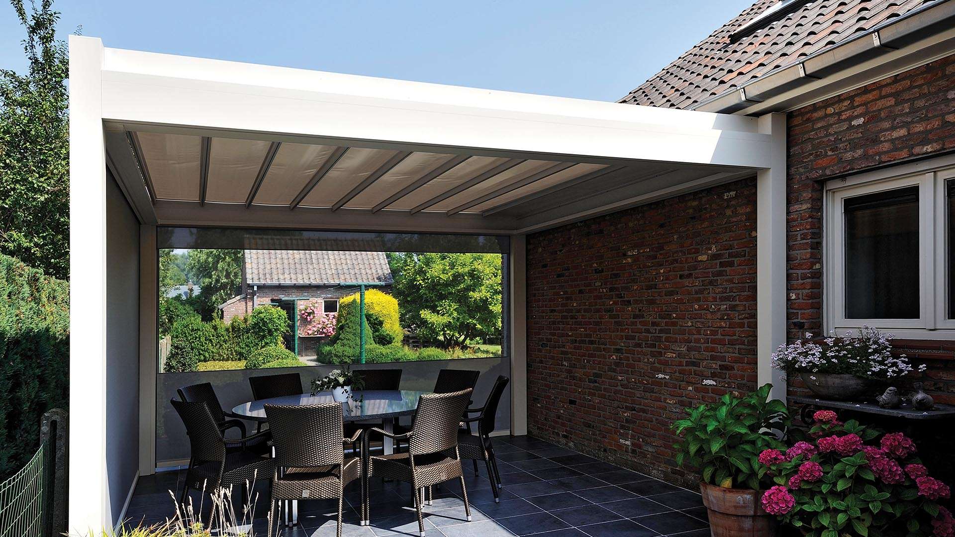 pergola toit de terrasse retractable b300